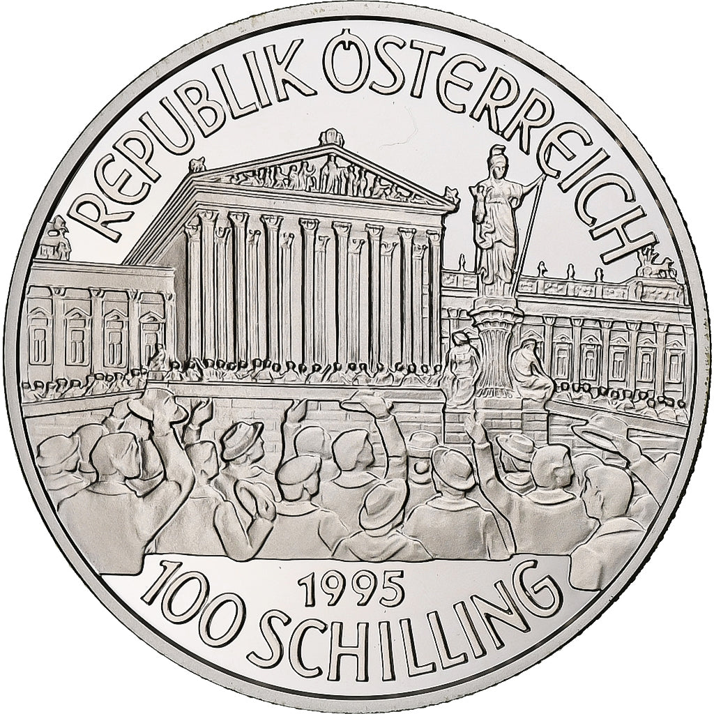 Austria, 100 Schilling, 1995, Vienna, Proof, Silver, MS(65-70), KM:3034
