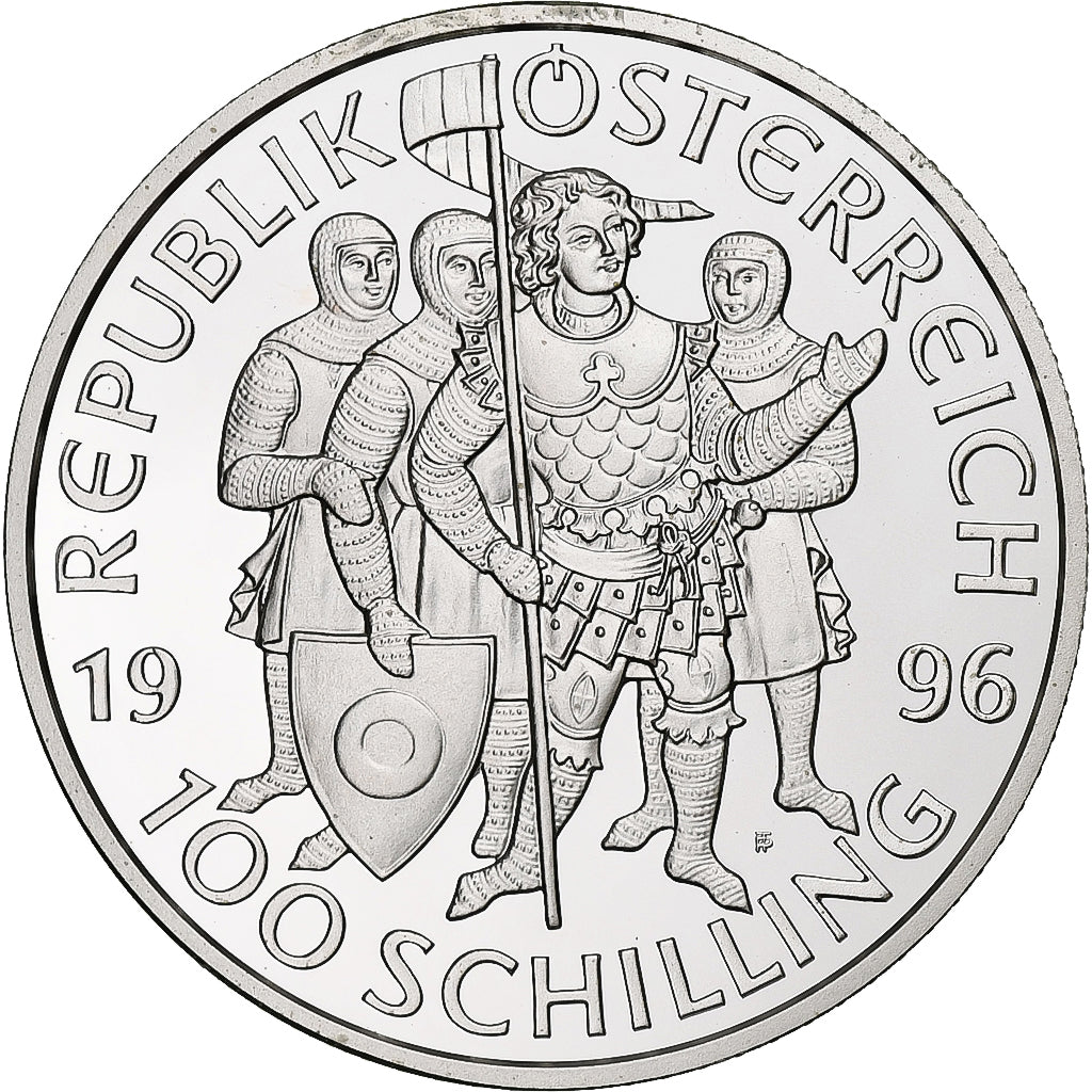 Austria, 100 Schilling, 1996, Vienna, Proof, Silver, MS(65-70), KM:3036
