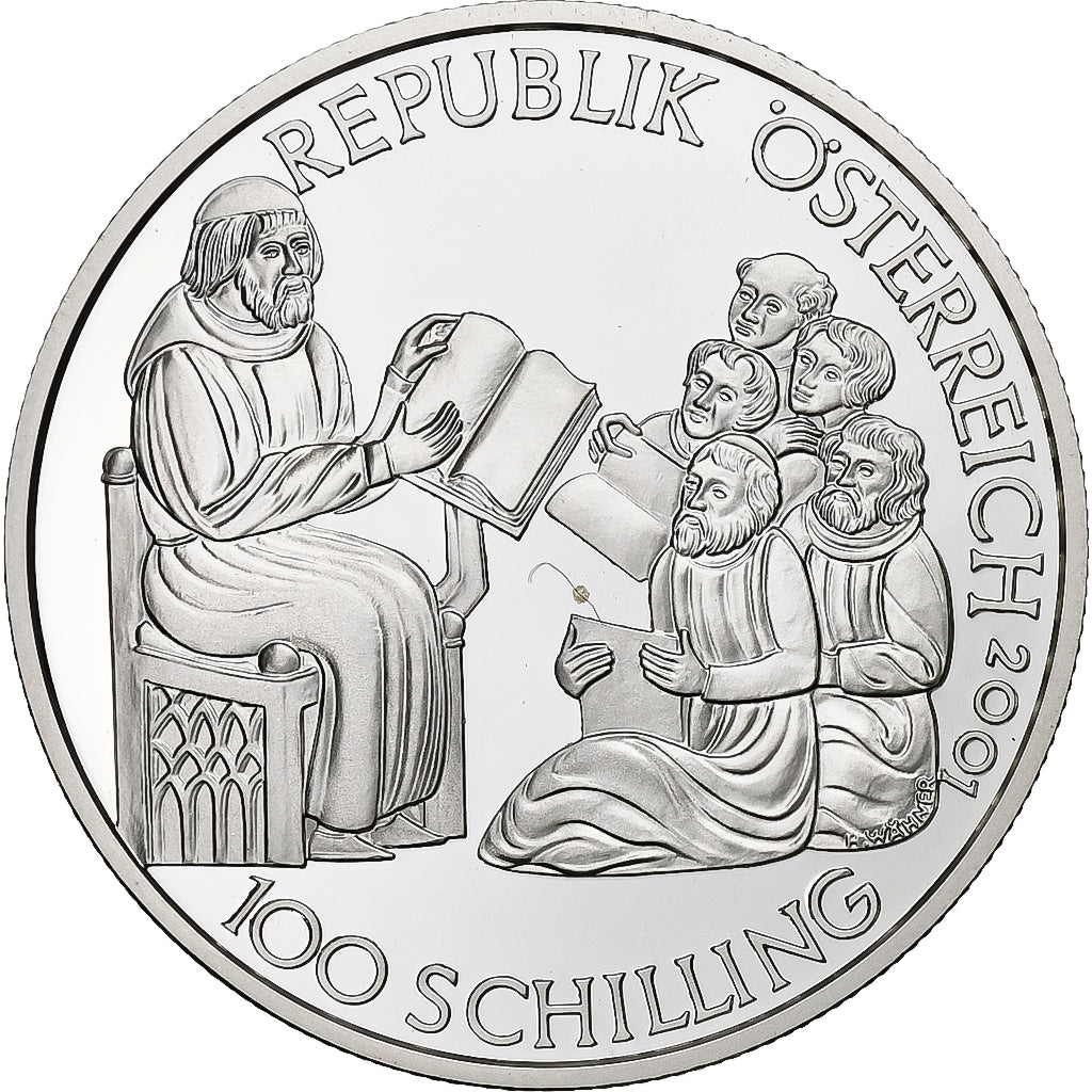 Austria, 100 Schilling, 2001, Vienna, Proof, Silver, MS(65-70), KM:3079