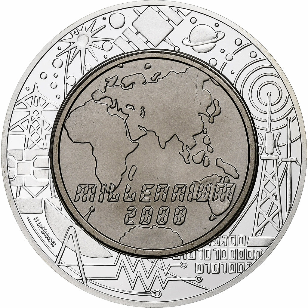 Austria, 100 Schilling, 2000, Vienna, Proof, Bi-Metallic, MS(65-70), KM:3063