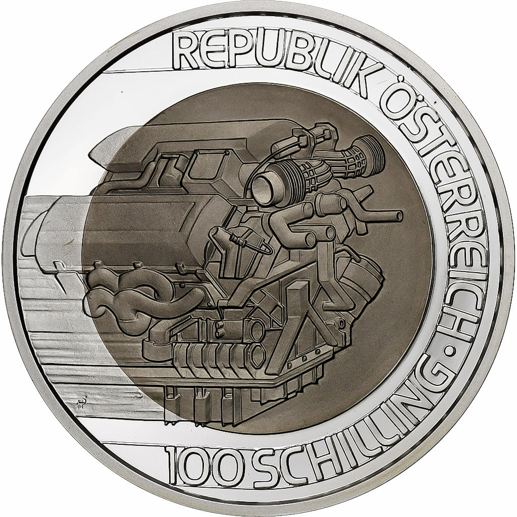 Austria, 100 Schilling, 2001, Vienna, Proof, Bi-Metallic, MS(65-70), KM:3073