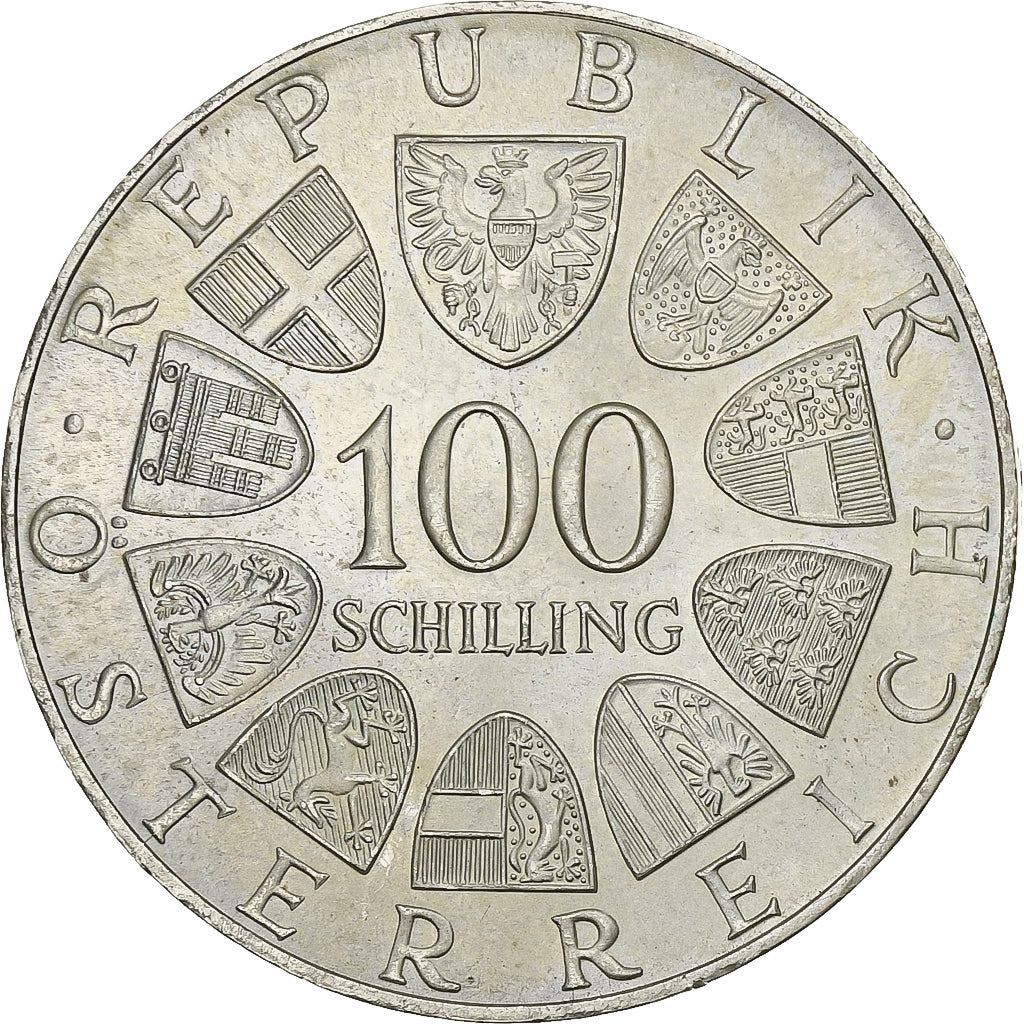 Austria, 100 Schilling, 1976, Silver, MS(60-62), KM:2926