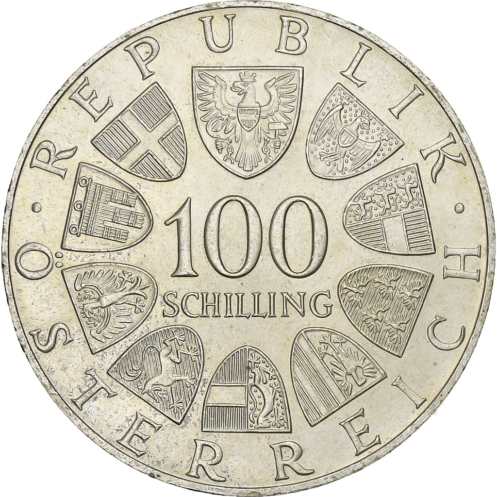 Austria, 100 Schilling, Johann Strauss, 1975, Silver, AU(55-58), KM:2923