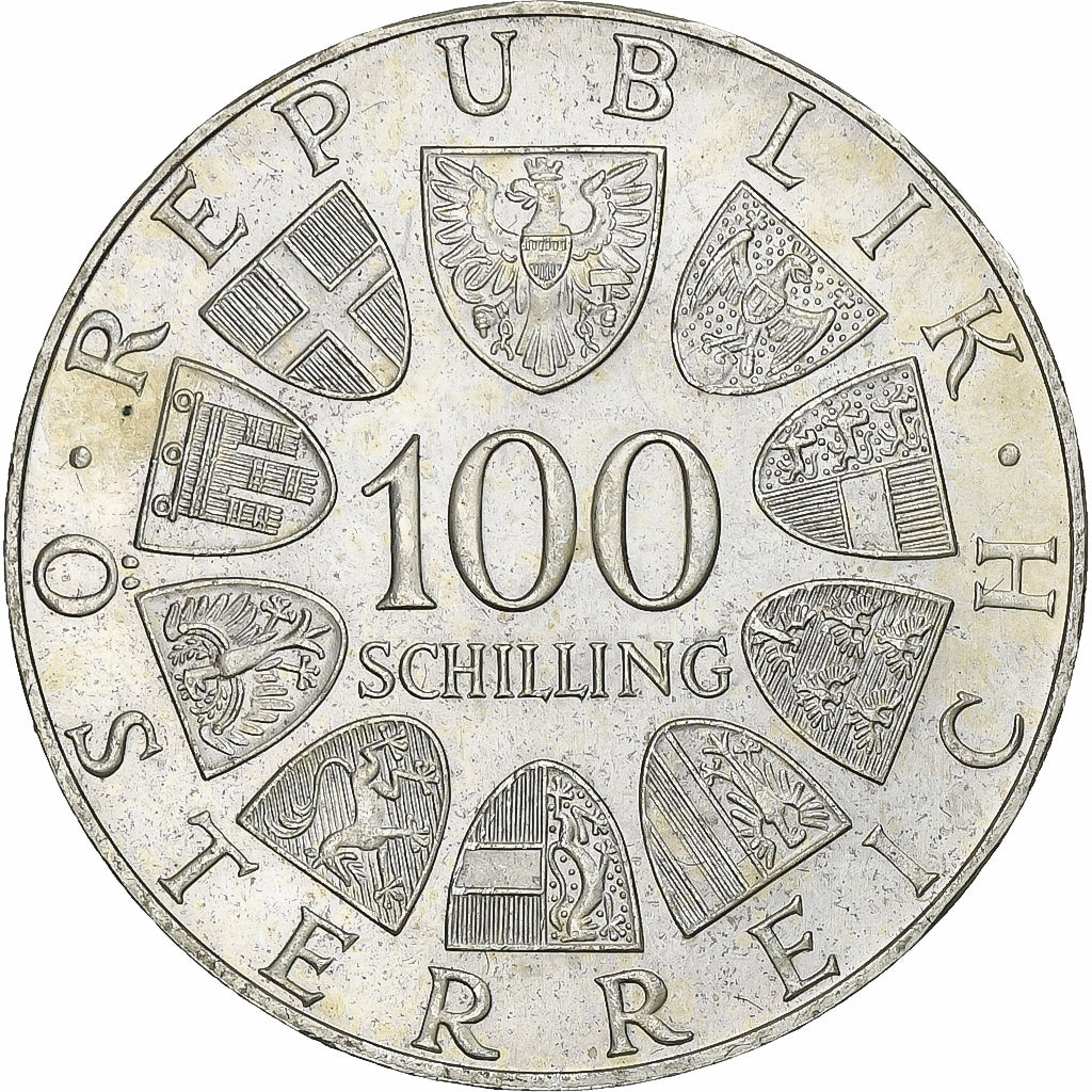 Austria, 100 Schilling, Johann Strauss, 1975, Silver, AU(55-58), KM:2923