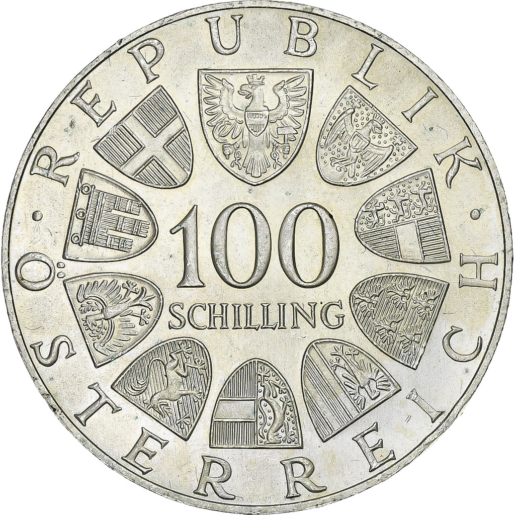Austria, 100 Schilling, Johann Strauss, 1975, Silver, MS(60-62), KM:2923