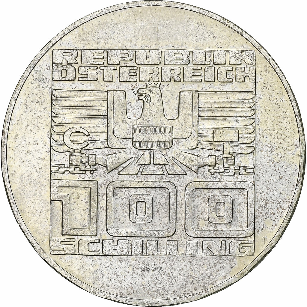 Austria, 100 Schilling, 1975, Vienna, Silver, AU(55-58), KM:2924