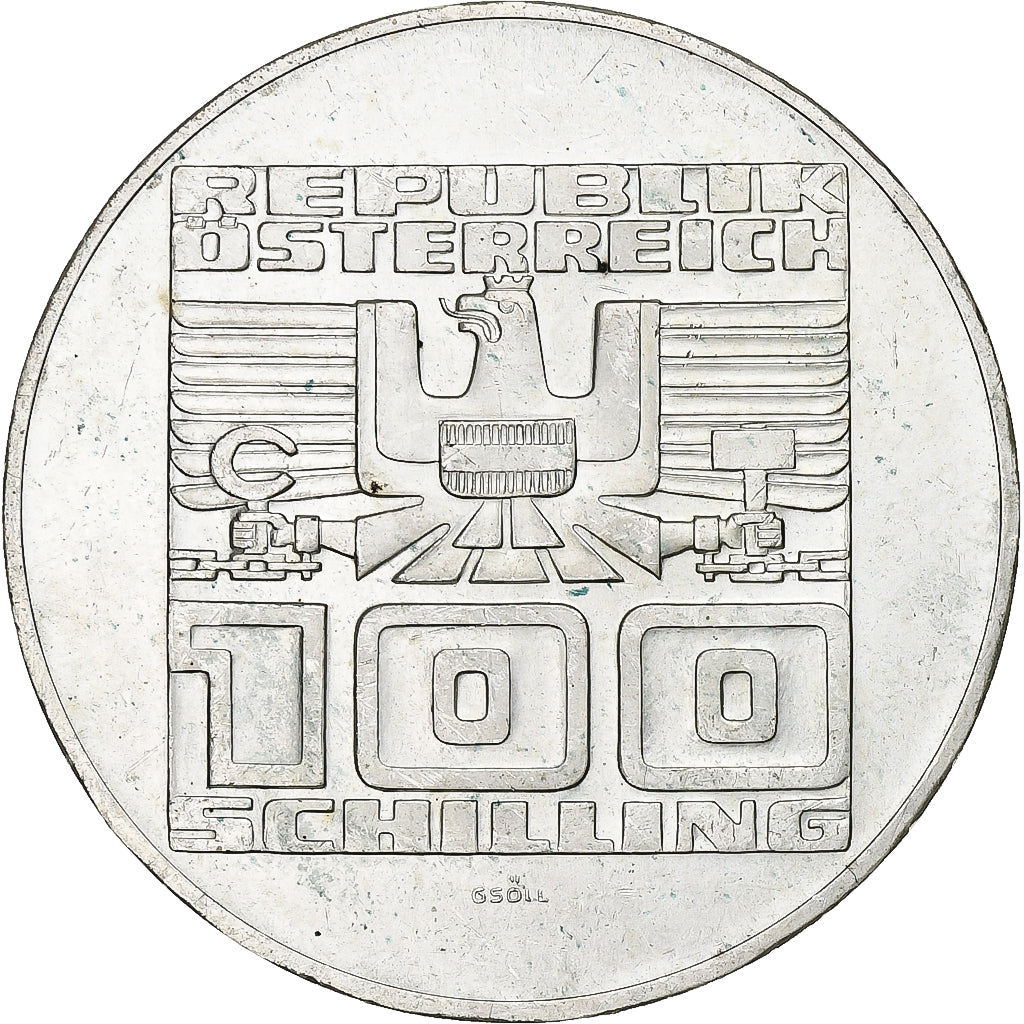 Austria, 100 Schilling, 1975, Silver, AU(55-58), KM:2925