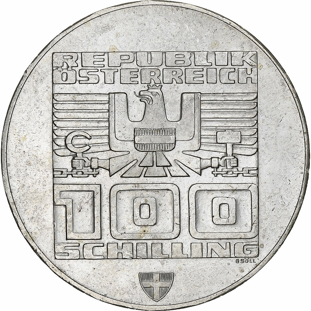 Austria, 100 Schilling, 1976, Silver, MS(60-62), KM:2927