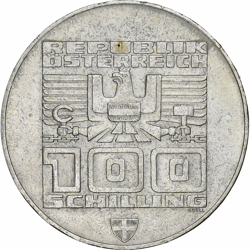 Austria, 100 Schilling, 1976, Vienna, Silver, AU(55-58), KM:2928