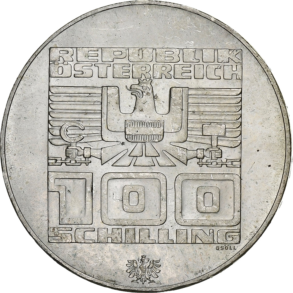Österreich, 100 Schilling, 1976, Hall, Silber, VZ+, KM:2928