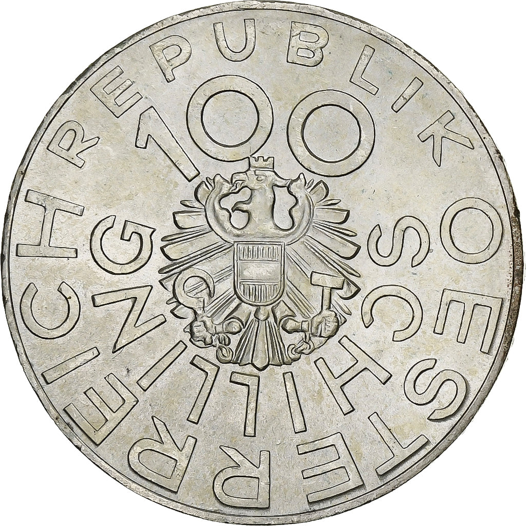 Austria, 100 Schilling, 1976, Plata, SC, KM:2932