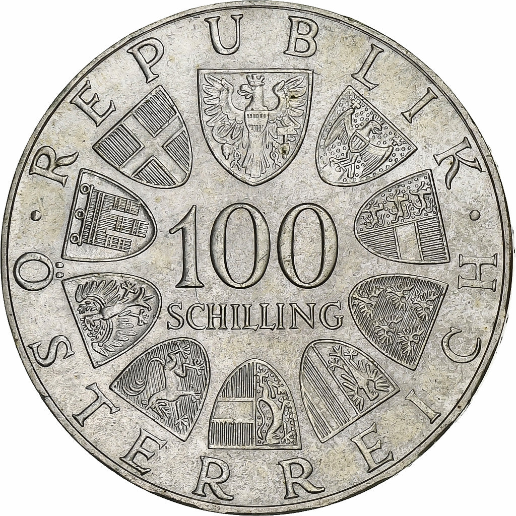 Austria, 100 Schilling, 1977, Silver, MS(60-62), KM:2934
