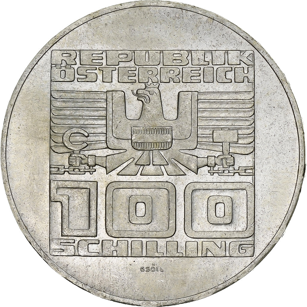 Oostenrijk, 100 Schilling, 1977, Zilver, PR+, KM:2935