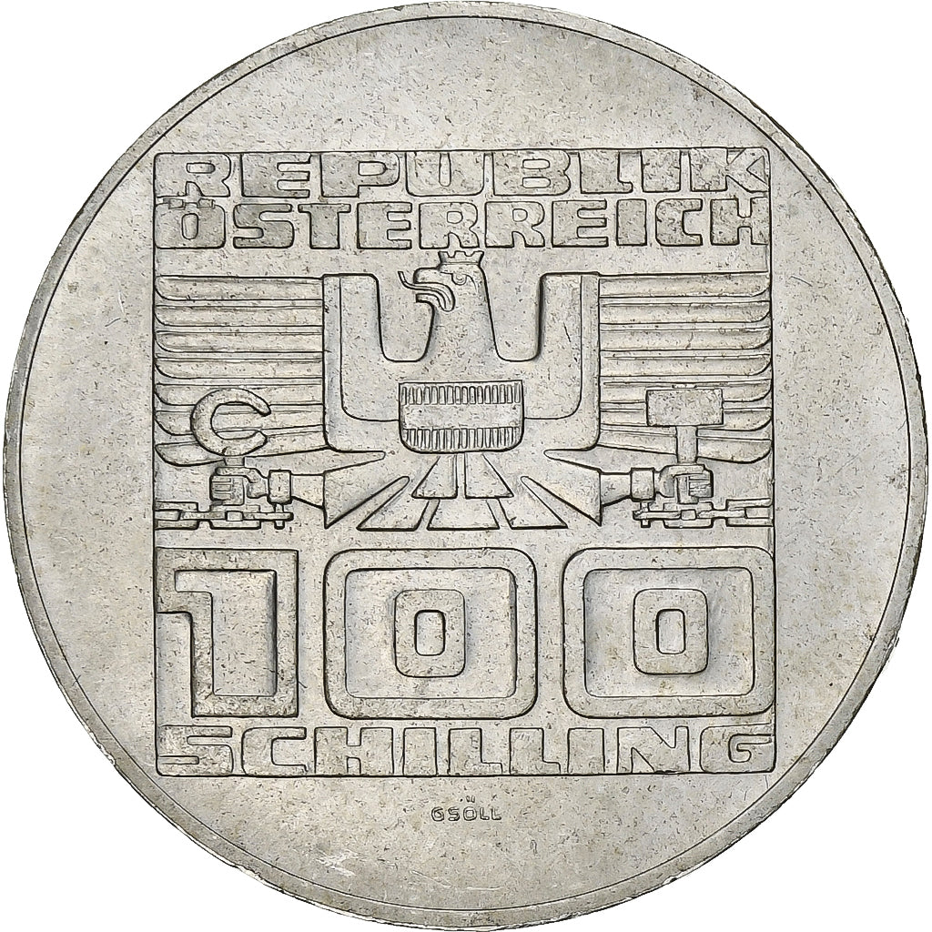 Austria, 100 Schilling, 1977, Silver, MS(63), KM:2935