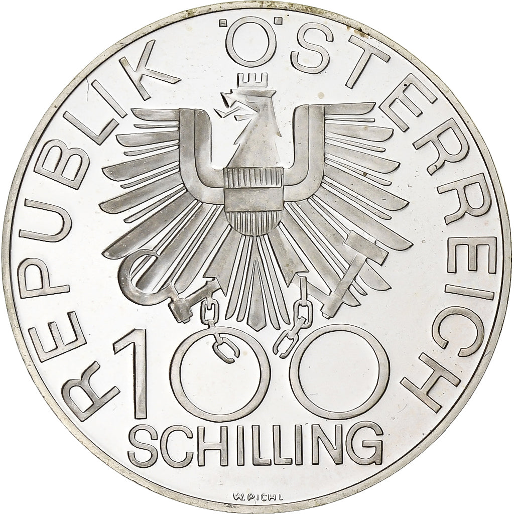 Austria, 100 Schilling, 1979, Vienna, FS, Argento, SPL, KM:2943