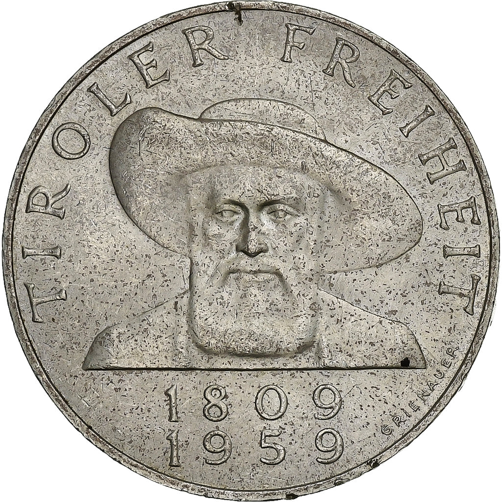 Austria, 50 Schilling, 1959, Silver, AU(55-58), KM:2888