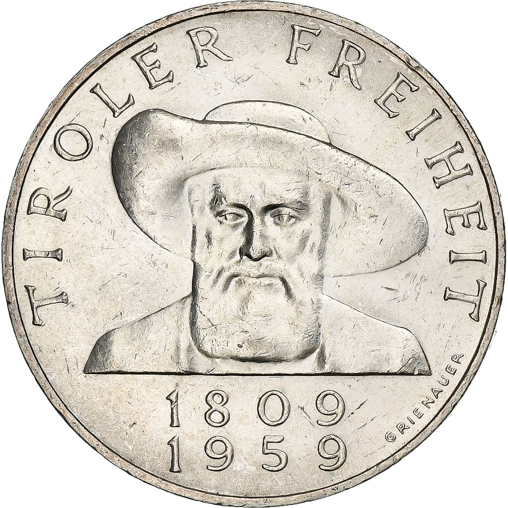 Austria, 50 Schilling, 1959, Argento, SPL, KM:2888