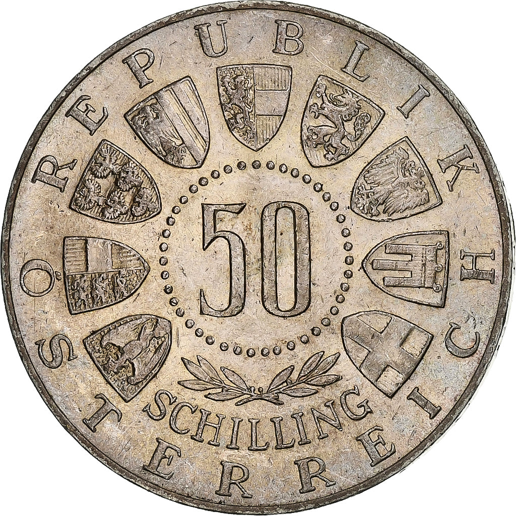Austria, 50 Schilling, 1963, Vienna, Silver, AU(55-58), KM:2894