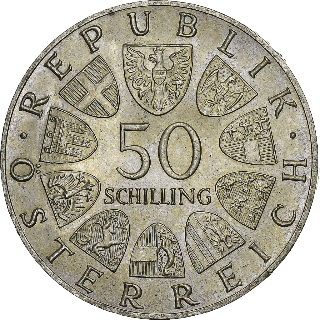 Austria, 50 Schilling, 1966, Srebro, MS(60-62), KM:2900