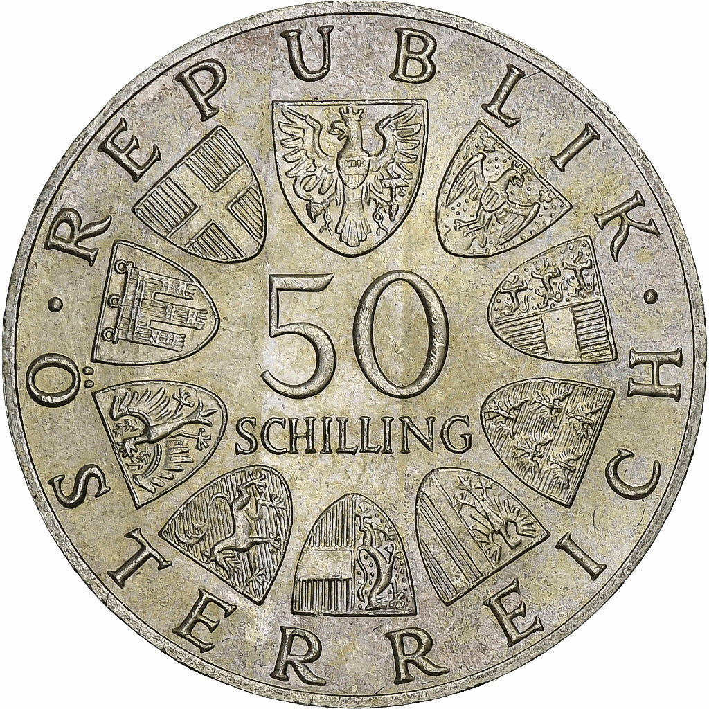 Austria, 50 Schilling, 1967, Argento, SPL, KM:2902