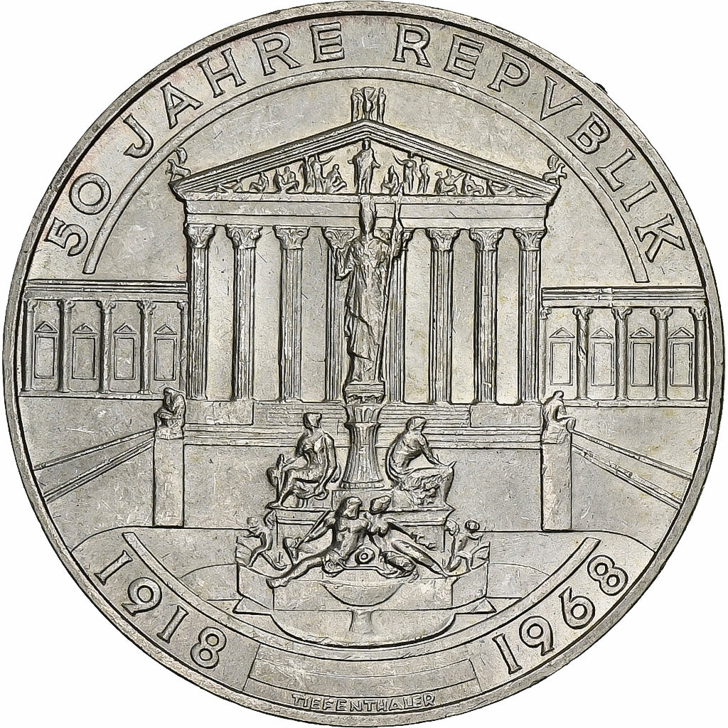 Austria, 50 Schilling, 1968, Argento, SPL, KM:2904.1