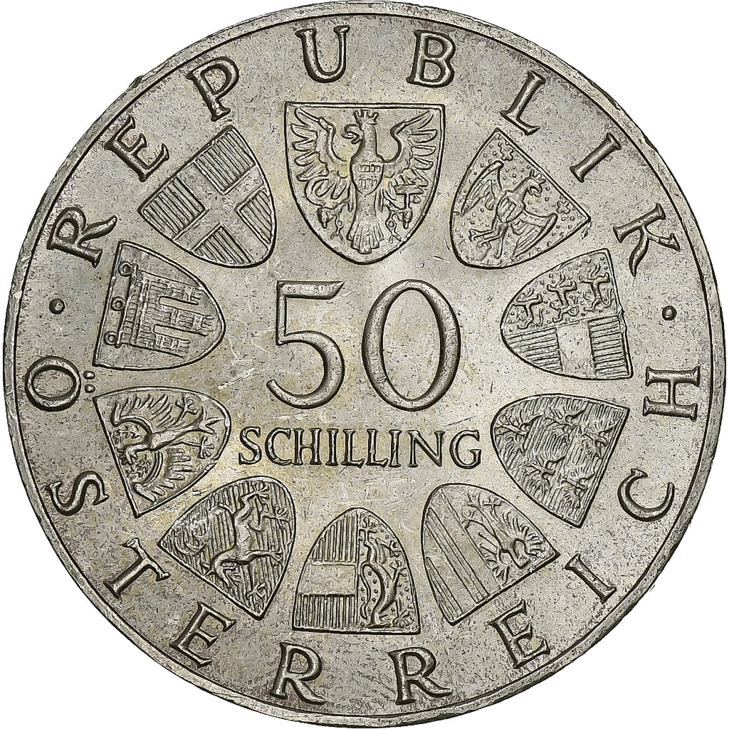 Austria, 50 Schilling, 1968, Argento, SPL, KM:2904.1