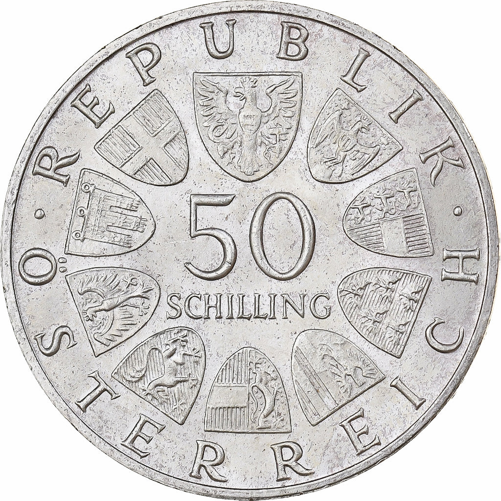 Austria, 50 Schilling, 1969, Vienna, Silver, MS(63), KM:2906