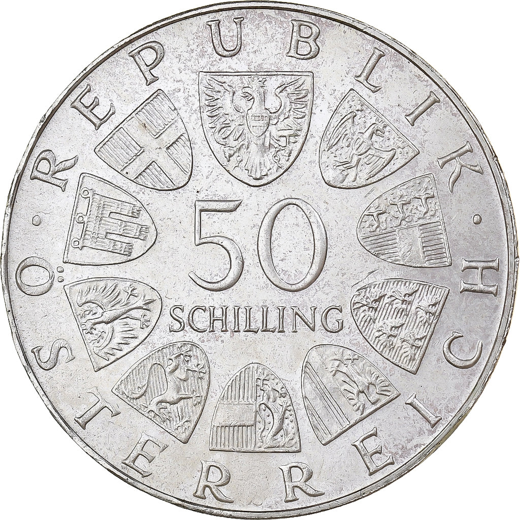 Austria, 50 Schilling, 1972, Silver, MS(60-62), KM:2913