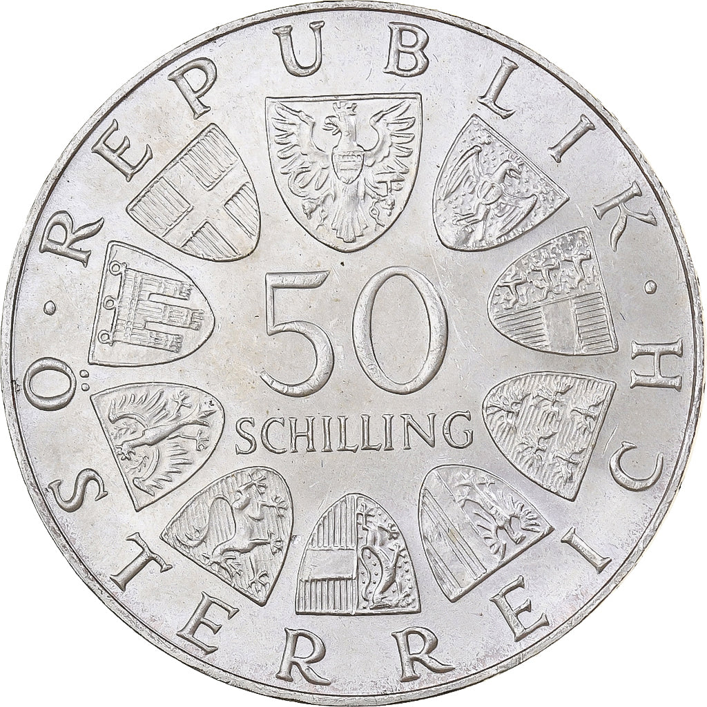 Austria, 50 Schilling, 1972, Argento, SPL, KM:2914