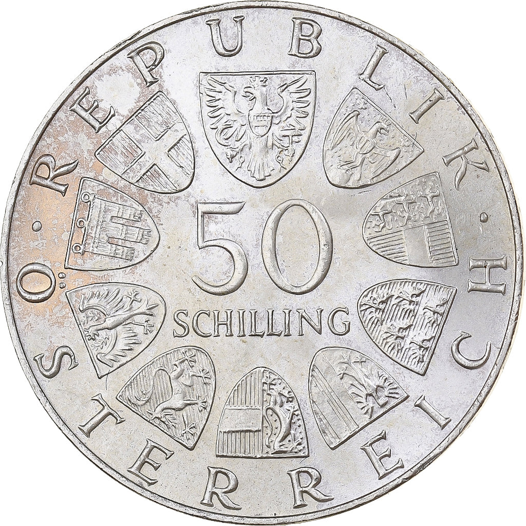 Österreich, 50 Schilling, 1973, Vienna, Silber, UNZ, KM:2916
