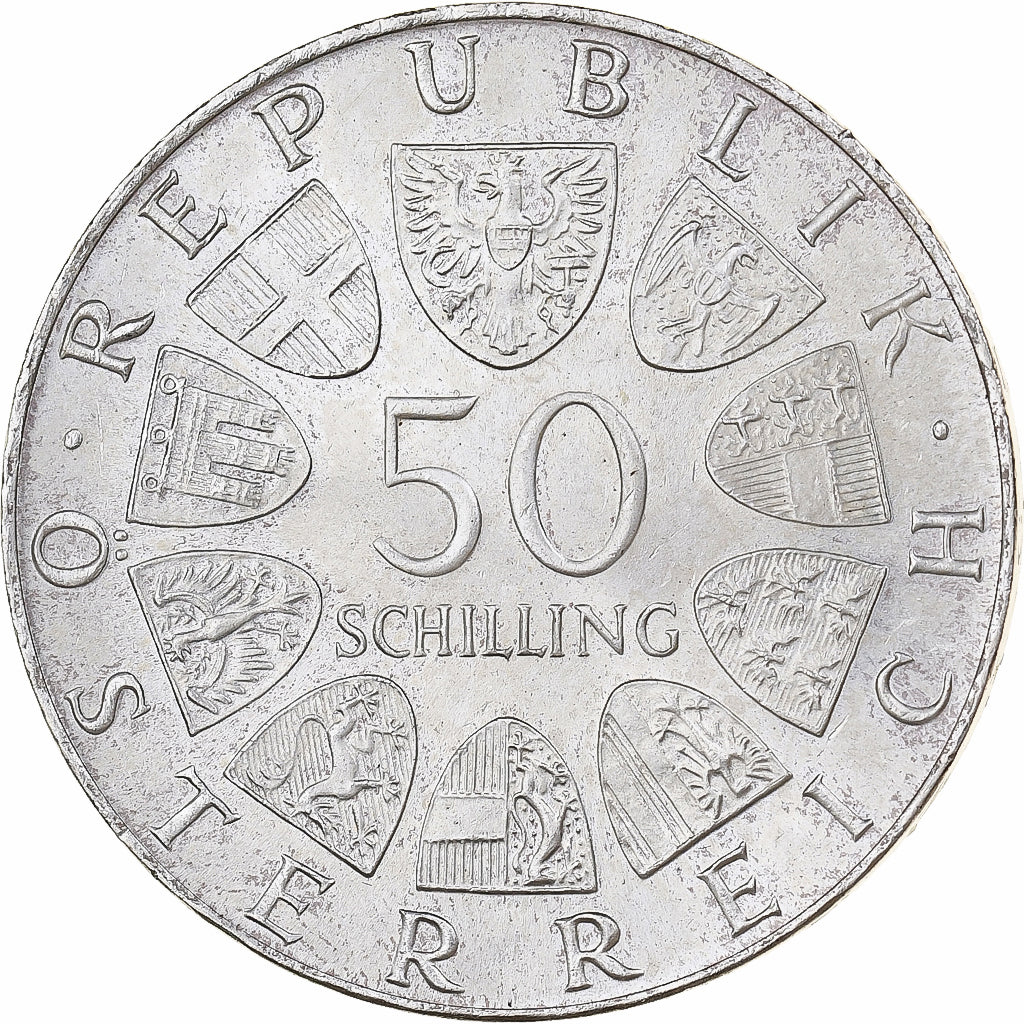Austria, 50 Schilling, 1973, Silver, MS(63), KM:2917