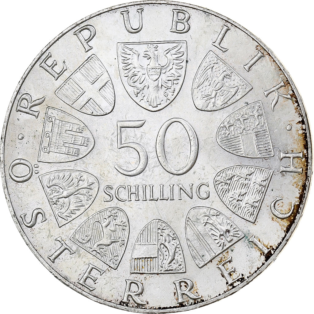 Austria, 50 Schilling, 1974, Silver, MS(63), KM:2919