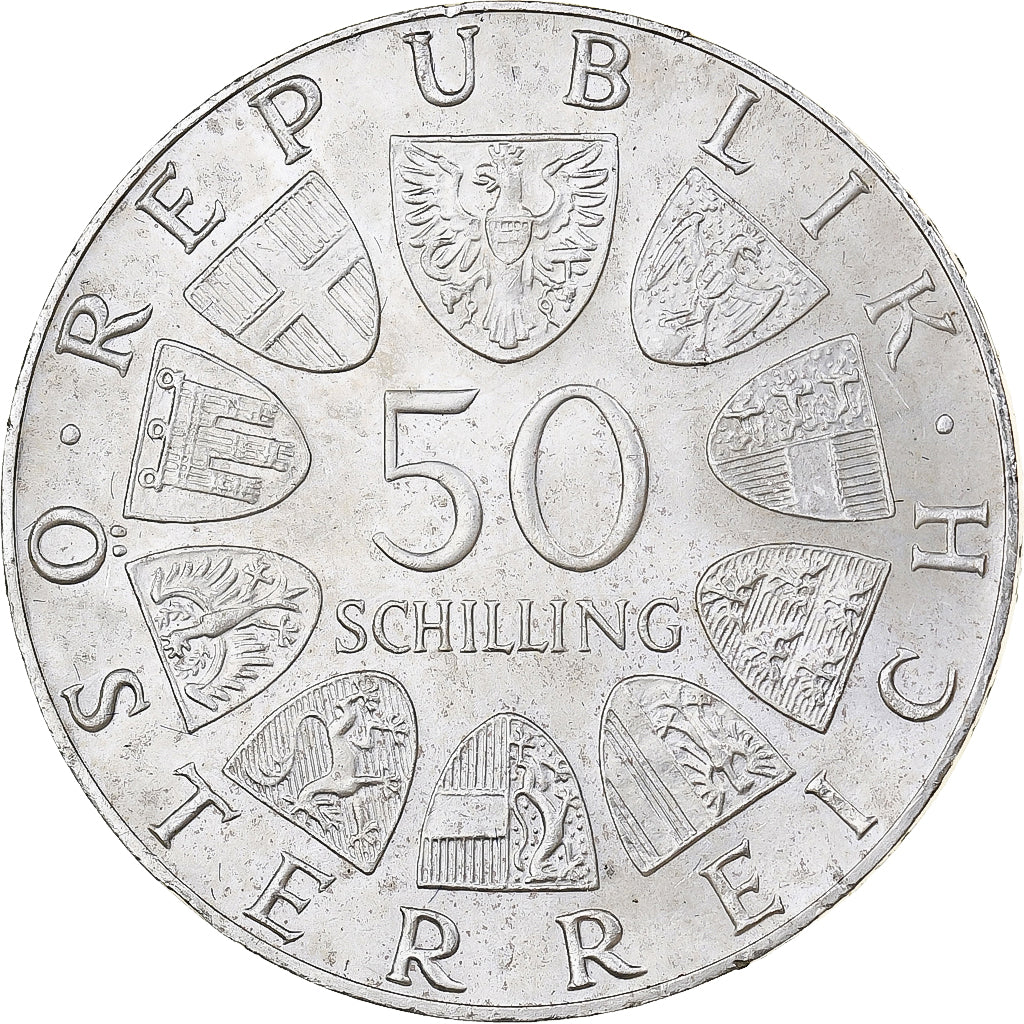 Austria, 50 Schilling, 1974, Silver, MS(63), KM:2919