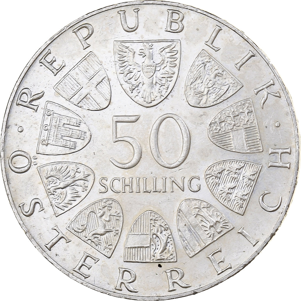Austria, 50 Schilling, 1974, Silver, MS(60-62), KM:2920