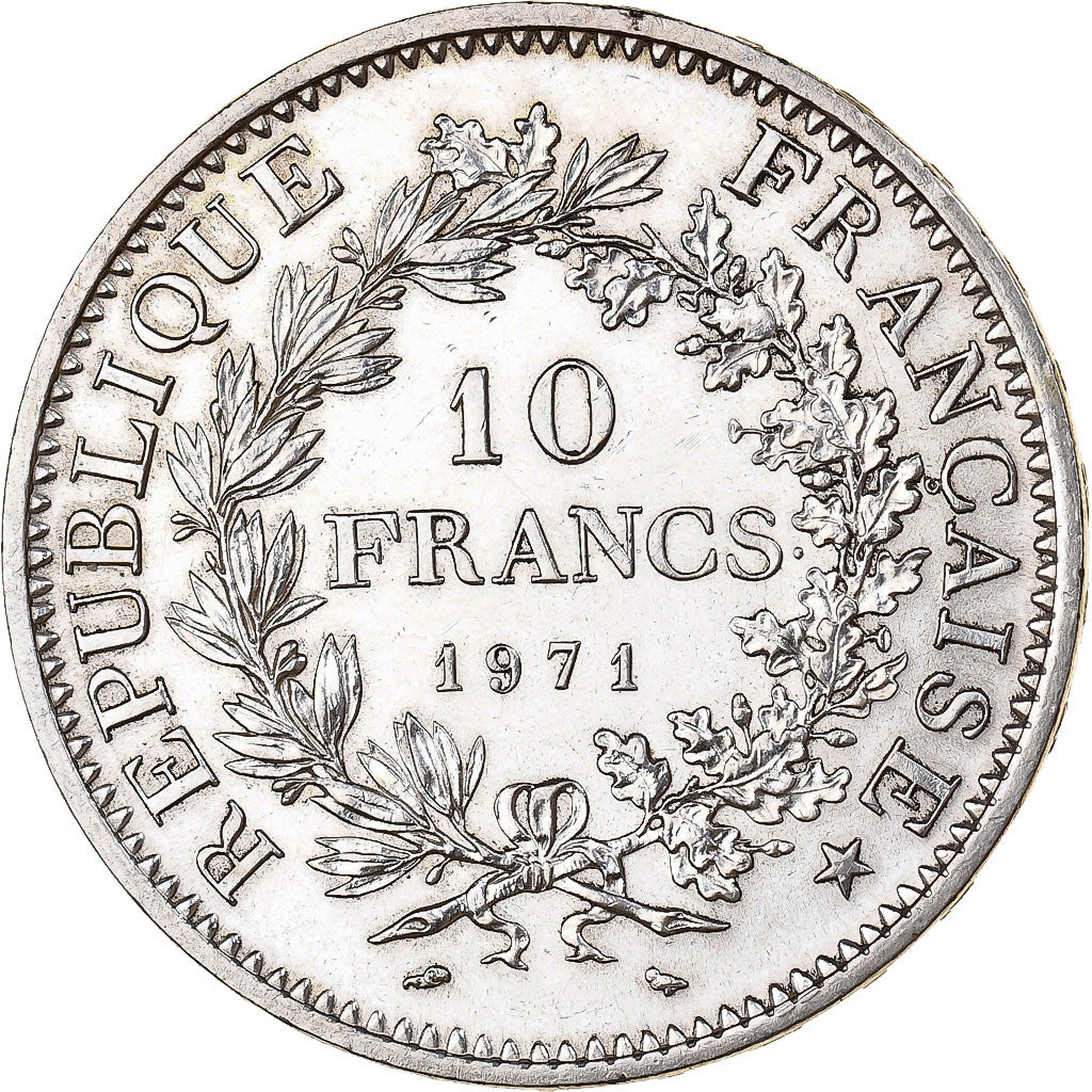 France, 10 Francs, Hercule, 1971, Paris, Silver, AU(55-58), KM:932