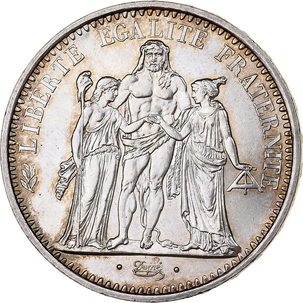 França, 10 Francs, Hercule, 1969, Paris, Prata, MS(60-62), Gadoury:813, KM:932