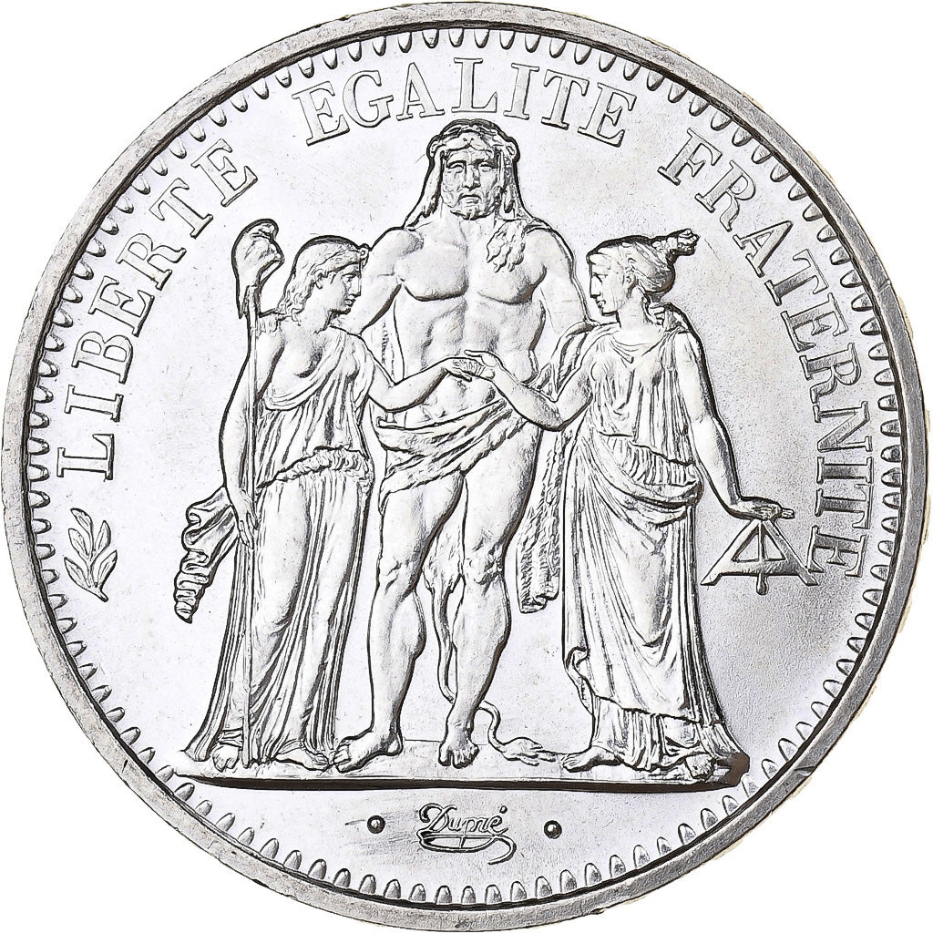 França, 10 Francs, Hercule, 1973, Paris, Prata, MS(65-70), Gadoury:813, KM:932