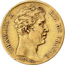 Frankreich, 20 Francs, Charles X, 1825, Paris, Gold, S+, Gadoury:1029, KM:726.1