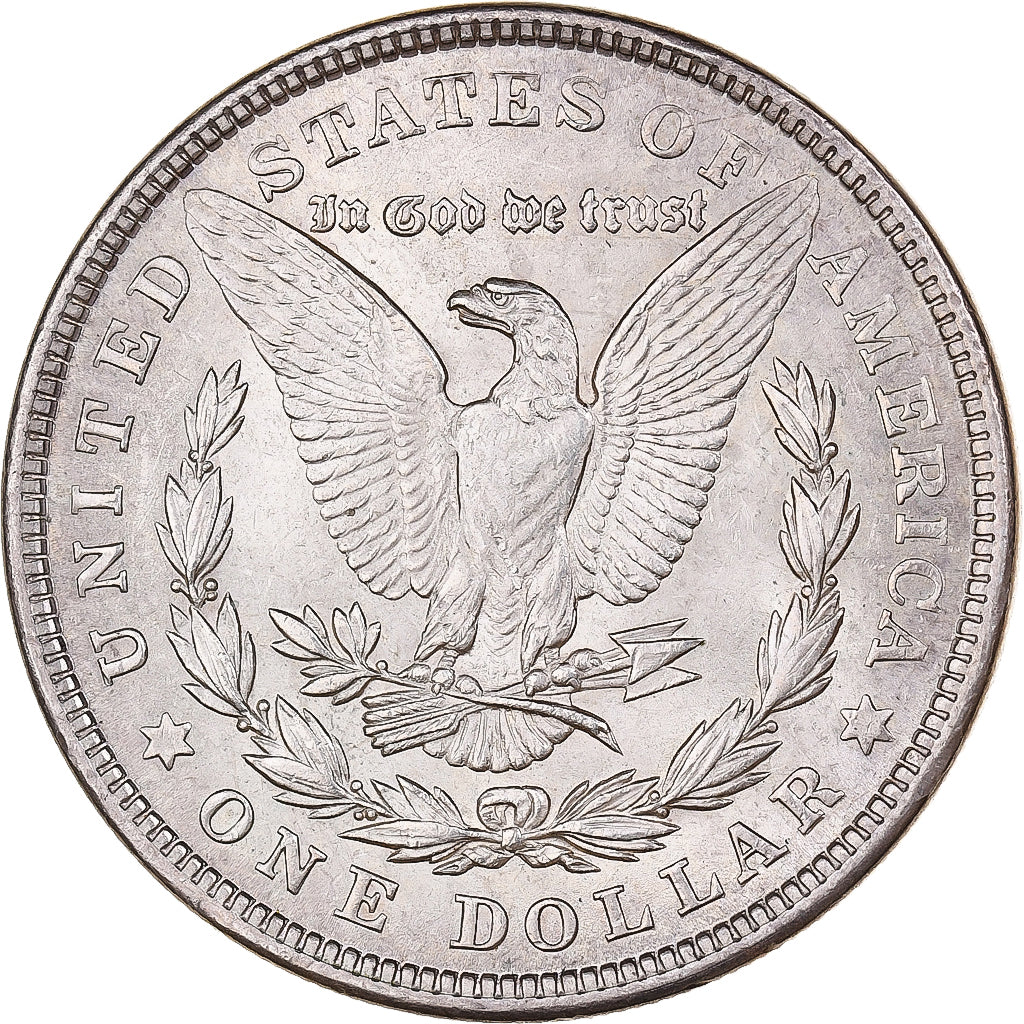États-Unis, Dollar, Morgan, 1921, Philadelphie, Argent, TTB+