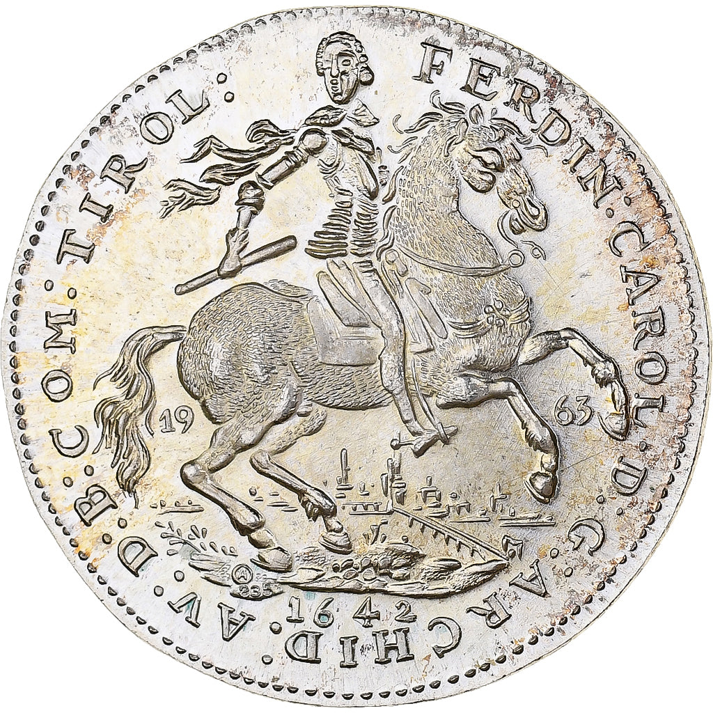 Österreich, 2 Ducat, 1963, Restrike, Silber, UNZ, KM:M29a