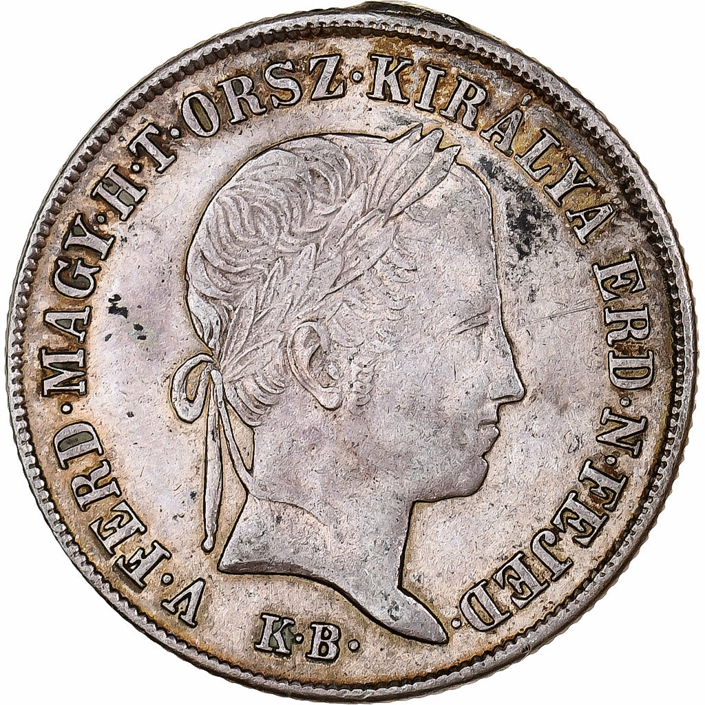 Ungarn, Ferdinand V, 20 Krajczar, 1848, Silber, SS, KM:422