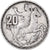 Greece, 20 Drachmai, 1960, Silver, VF(30-35), KM:73