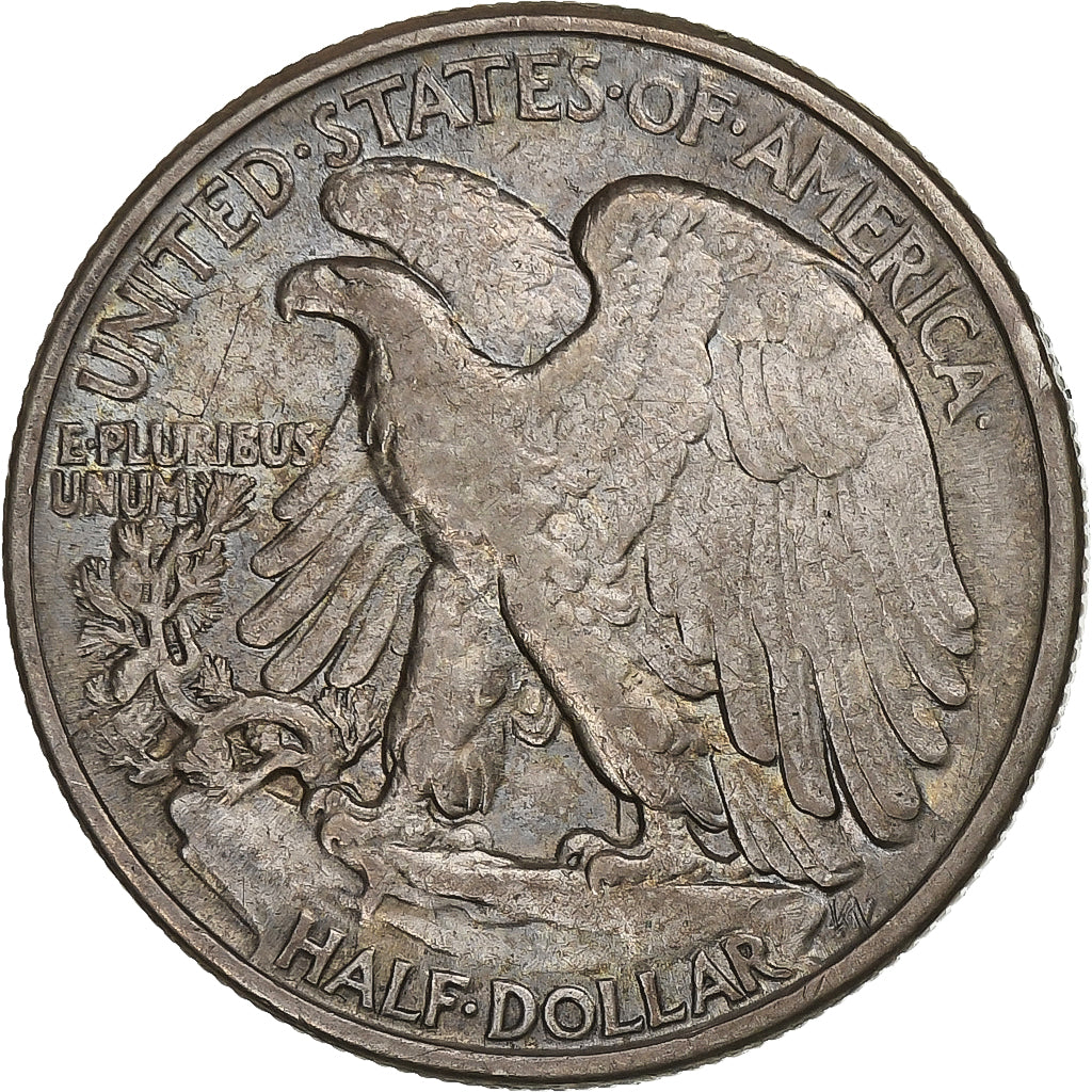 Verenigde Staten, Half Dollar, Walking Liberty, 1945, Philadelphia, Zilver, ZF