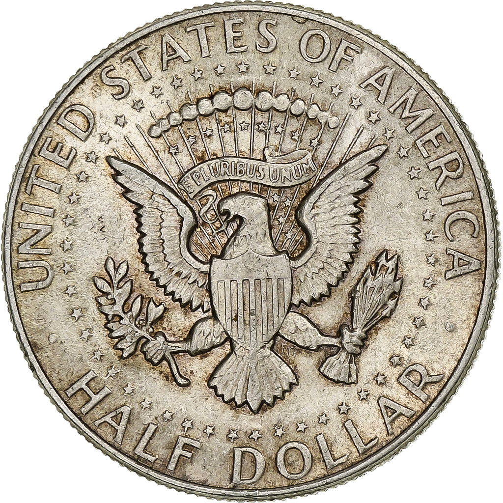 Stati Uniti, Half Dollar, Kennedy Half Dollar, 1964, Philadelphia, Argento, BB+