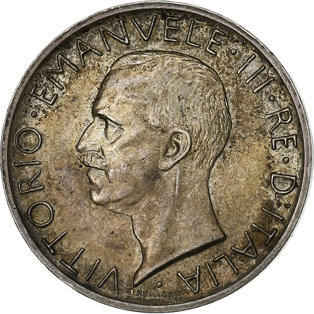 Italy, Vittorio Emanuele III, 5 Lire, 1929, Rome, Silver, AU(50-53), KM:67.1