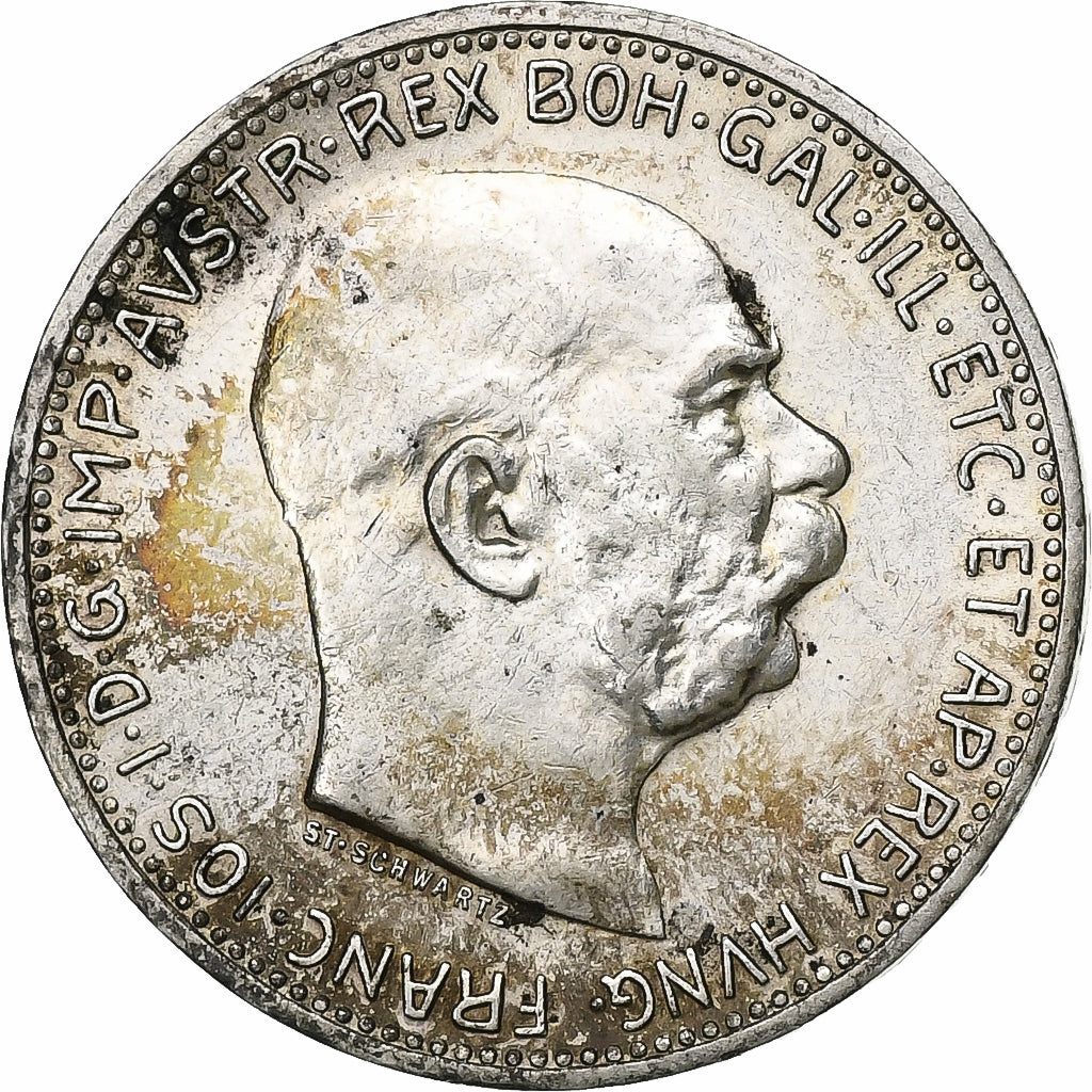 Austria, Franz Joseph I, Corona, 1914, Vienna, Argento, SPL-, KM:2820