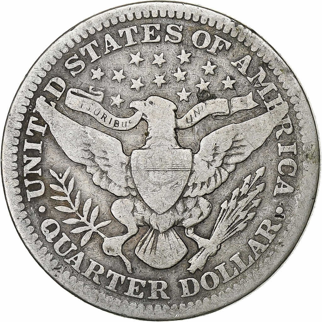 Vereinigte Staaten, Quarter, Barber, 1912, Philadelphia, Silber, SGE+, KM:114