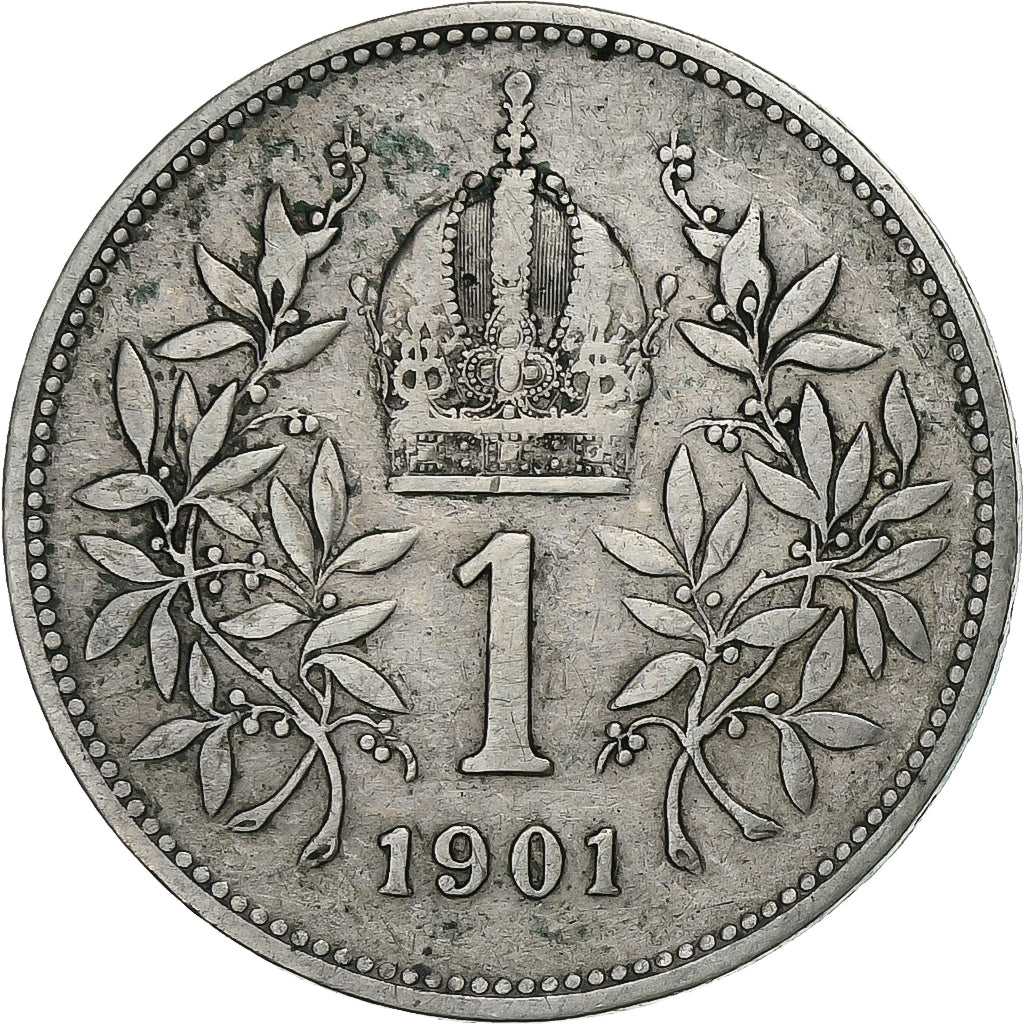 Austria, Franz Joseph I, Corona, 1901, Vienna, Silver, VF(20-25), KM:2804