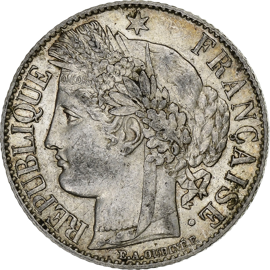 Frankrijk, Franc, Cérès, 1888, Paris, Zilver, ZF+, KM:822.1