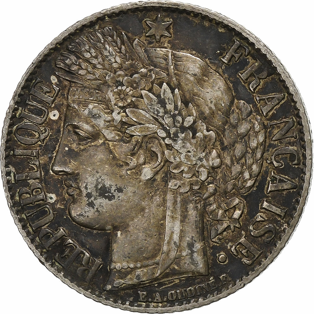 France, Franc, Cérès, 1887, Paris, Argent, TTB, KM:822.1